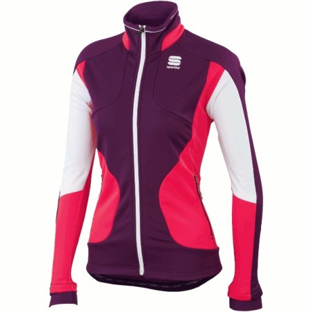 Oppvarming jakke Sportful APEX Evo Lady WS bordeaux-kirsebær